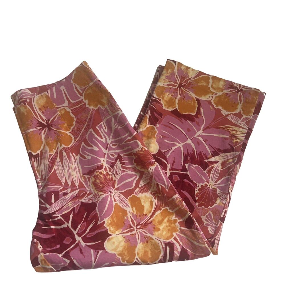 Capri Cropped Pants Size 8 Side Zip Tropical Cruise Beach Vacation You & Me Nice